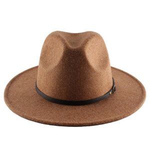 Tan Fashion Fedora Hat